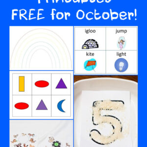 Get five busy bag printables FREE for the month of October! | candleinthenight.com