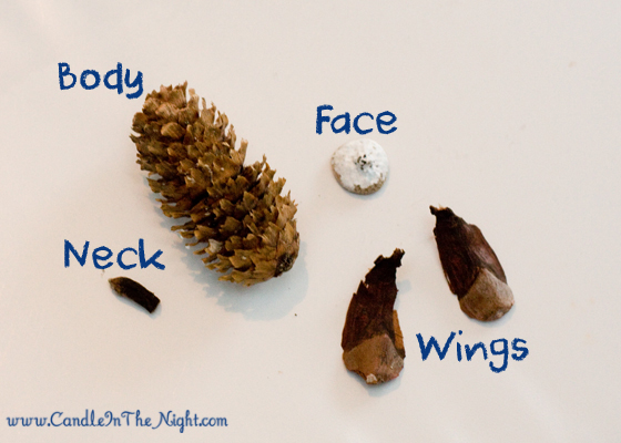Really fun pine cone crafts on this website! These penguins are SO cute! And are really easy to make too! | candleinthenight.com