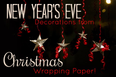 GREAT video tutorial on how to make the stars! Make these fun New Year's Eve decorations in just a few minutes!