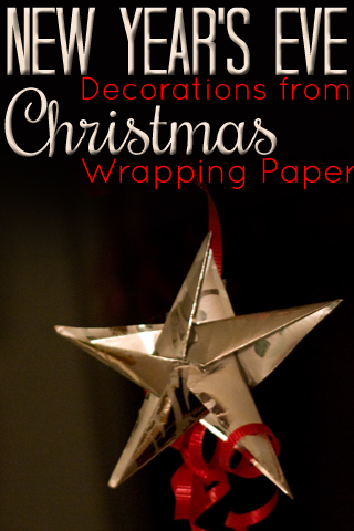 GREAT video tutorial on how to make the stars! Make these fun New Year's Eve decorations in just a few minutes!