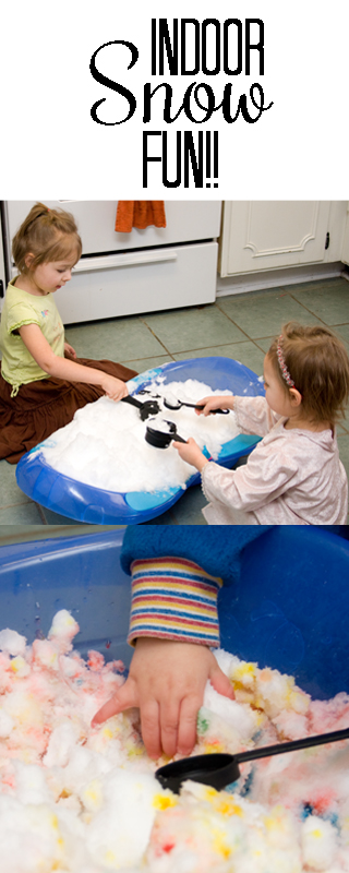Too cold to play outside?  Join us for some indoor snow fun...and learning along the way!