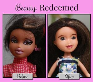 Beauty: Redeemed dolls are one of a kind dolls made from castaway Bratz dolls. Modest, beautiful dolls for your little girls!