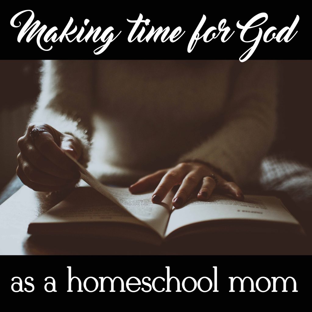 Making time for God is not always easy as a homeschool mom. Here are some tips to get you help you reboot.