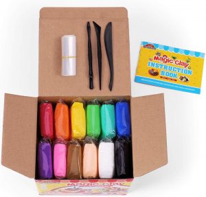 Gift Guide for elementary aged kids - Air dry clay