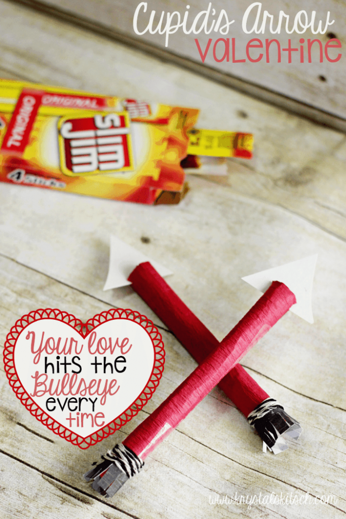Make a more healthy valentine gift with Slim Jim arrows.