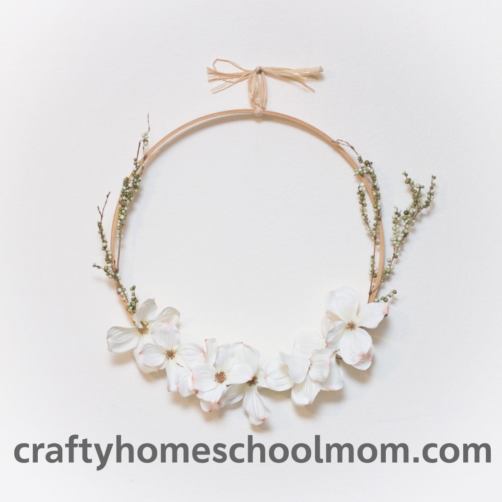 Make your own with this dogwood wreath tutorial!