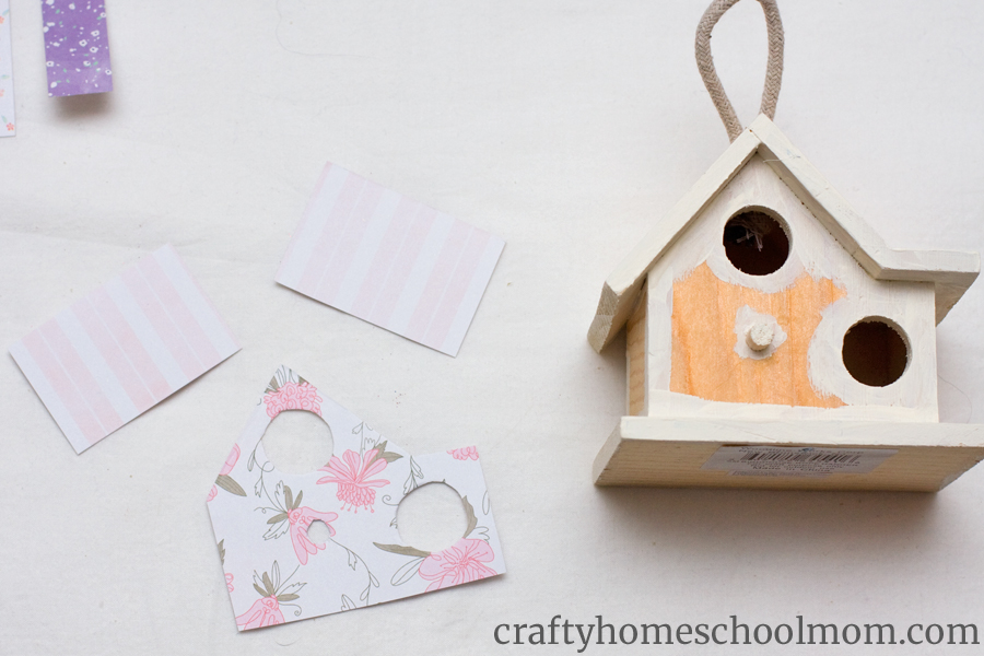 Front and side pieces for decorative birdhouses for spring.