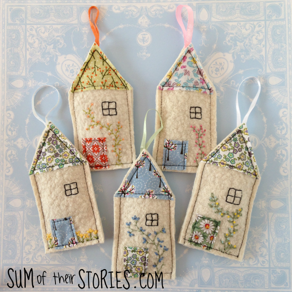 Felt House Lavender Bags
